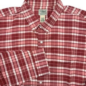 LL Bean Button Down Men's XXL 2XL Multicolor‎ Traditional Fit 510030 Long Sleeve
